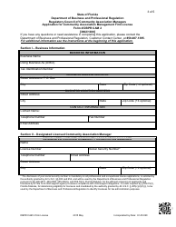 Form DBPR CAM2 Application for Community Association Management Firm License - Florida, Page 4