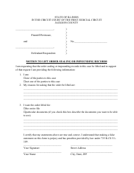 Document preview: Motion to Lift Order Sealing or Impounding Records - Jackson County, Illinois