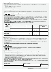 Form F1855 Approved Person Application (New and Additional Vehicle Modification Codes) - Approved Person Scheme - Queensland, Australia, Page 3