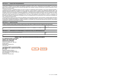 Form INF1130 Government Requester Account Application - California, Page 4