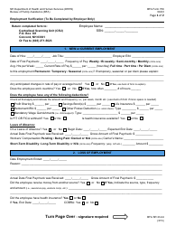 BFA Form 756 Employment Verification - New Hampshire