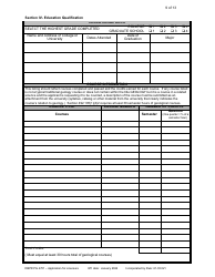 Form DBPR PG4701 Application for Licensure - Professional Geologist - Florida, Page 10
