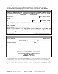Form DBPR PG4701 Application for Licensure - Professional Geologist - Florida, Page 13