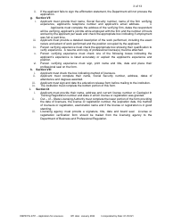Form DBPR PG4701 Application for Licensure - Professional Geologist - Florida, Page 4