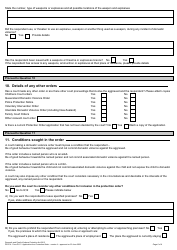 Form DV1 Application for a Protection Order - Queensland, Australia, Page 6