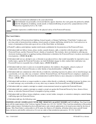 Final Order of Protection From Stalking, Sexual Assault, or Human Trafficking - Kansas, Page 2