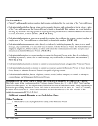 Temporary Order of Protection From Stalking, Sexual Assault, or Human Trafficking - Kansas, Page 2