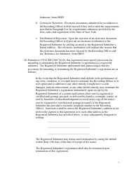 Registered Submitter Agreement for Electronic Recording in Westchester County - Westchester County, New York, Page 8