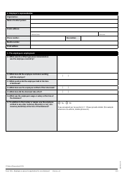Form 12A Employer Response to Application for Reinstatement - Queensland, Australia, Page 2