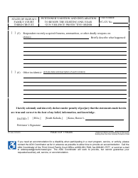 Form 3F-P-498 Petitioner&#039;s Motion and Declaration to Renew the Existing One-Year Gun Violence Protective Order; Notice of Hearing; Statement of Mailing; Exhibits 1 and 2 - Hawaii, Page 3