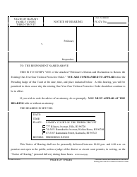 Form 3F-P-498 Petitioner&#039;s Motion and Declaration to Renew the Existing One-Year Gun Violence Protective Order; Notice of Hearing; Statement of Mailing; Exhibits 1 and 2 - Hawaii, Page 4