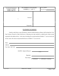 Form 3F-P-498 Petitioner&#039;s Motion and Declaration to Renew the Existing One-Year Gun Violence Protective Order; Notice of Hearing; Statement of Mailing; Exhibits 1 and 2 - Hawaii, Page 6