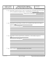 Form 3F-P-497 Petition for Ex Parte Temporary Gun Violence Protective Order and Petition for One-Year Gun Violence Protective Order - Hawaii, Page 3