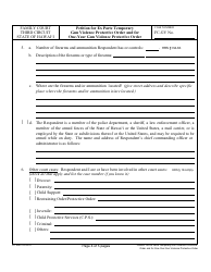 Form 3F-P-497 Petition for Ex Parte Temporary Gun Violence Protective Order and Petition for One-Year Gun Violence Protective Order - Hawaii, Page 4