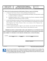 Form 3F-P-497 Petition for Ex Parte Temporary Gun Violence Protective Order and Petition for One-Year Gun Violence Protective Order - Hawaii, Page 5