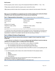 Late Appeal Request Form - Ontario, Canada, Page 2