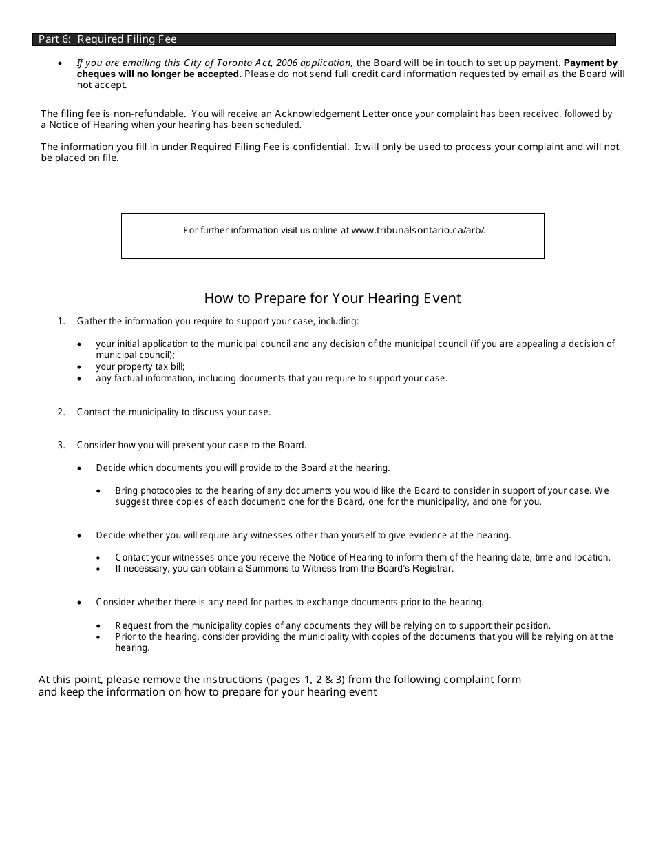 City of Toronto Act Complaint - Vacant Unit Rebate - Ontario, Canada, Page 3