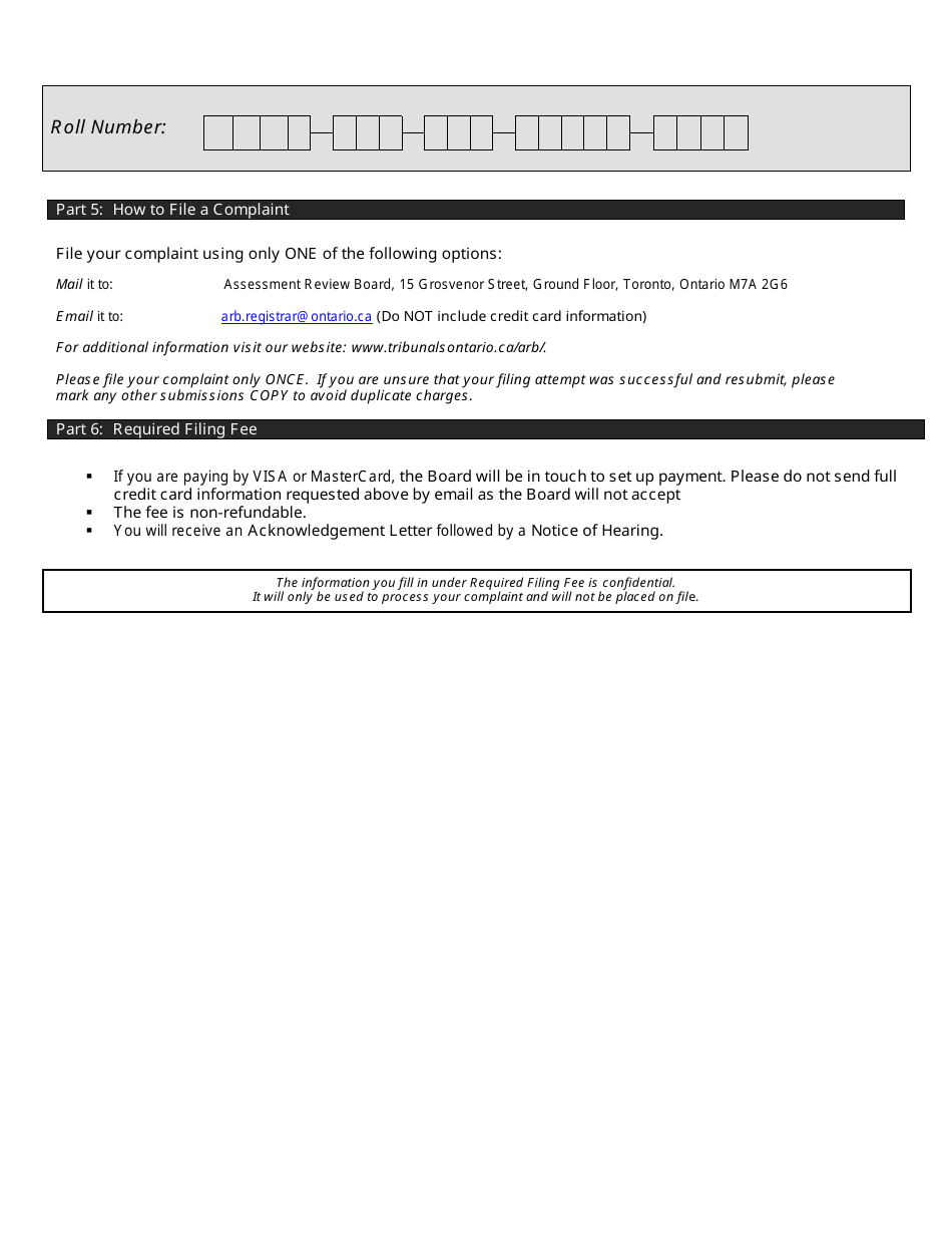 City of Toronto Act Complaint - Vacant Unit Rebate - Ontario, Canada, Page 6
