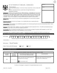 Form ARB-COTA2 City of Toronto Act Complaint - Comparables - Ontario, Canada, Page 4