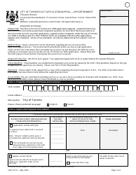 Form ARB-COTA1 City of Toronto Act Application/Appeal - Apportionment - Ontario, Canada, Page 4