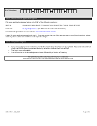 Form ARB-COTA1 City of Toronto Act Application/Appeal - Apportionment - Ontario, Canada, Page 7