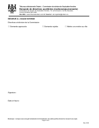 Demande De Directives Accelerees (Motions/Ajournements) - Ontario, Canada (French), Page 4