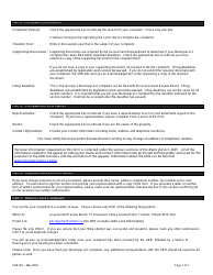 Form ARB-M4 Municipal Act Complaint - Vacant Unit Rebate - Ontario, Canada, Page 2