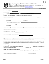Document preview: Affidavit De Signification - Ontario, Canada (French)