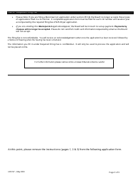 Form ARB-M7 Municipal Act Application - by Treasurer - Ontario, Canada, Page 3