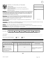 Form ARB-M7 Municipal Act Application - by Treasurer - Ontario, Canada, Page 4
