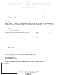 Hava Administrative Complaint Form - Washington, Page 5