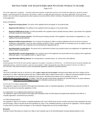 Application for Registration of New Pesticide Products - Ohio, Page 3