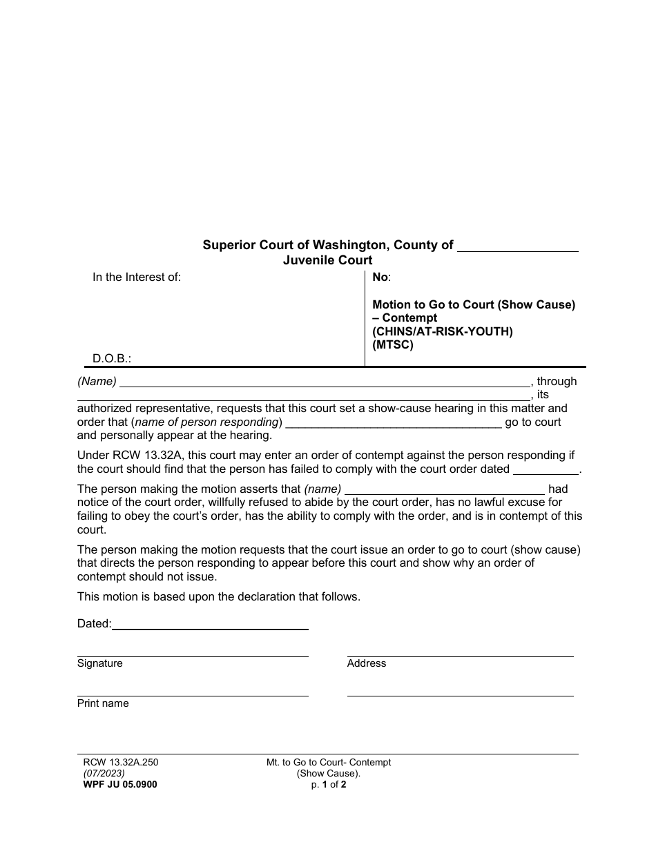 Form WPF JU05.0900 - Fill Out, Sign Online and Download Printable PDF ...