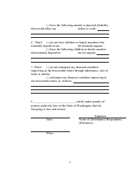 RAP Form 13 Motion for Order of Indigency - Washington, Page 4