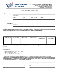 Document preview: Certificate of Insurance - Ohio
