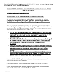 Waiver Agreement and Fbi Privacy Act Statement - Kansas