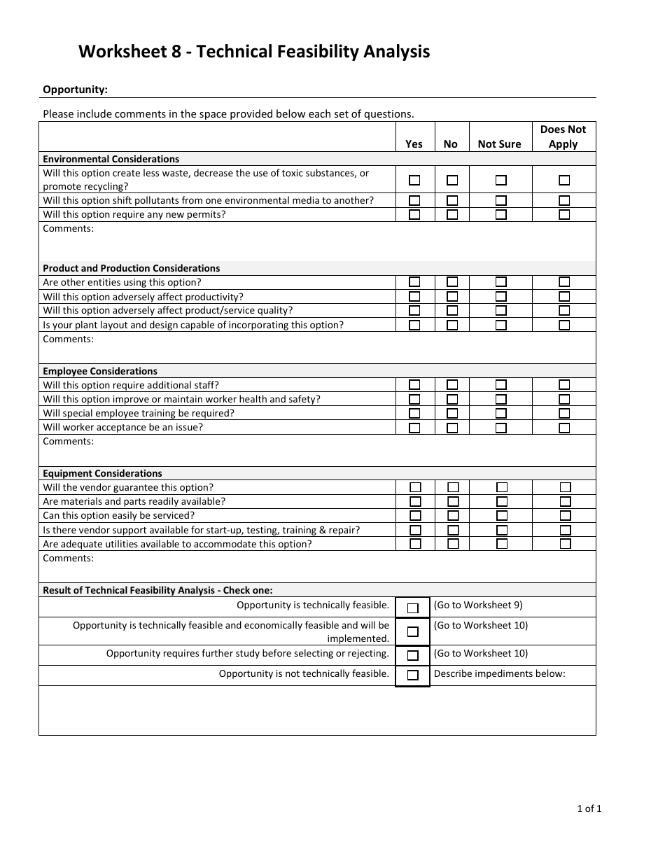 Complete Plan - Worksheets 1-10 - Toxic Use and Hazardous Waste Reduction (Tuhwr) - Vermont, Page 11