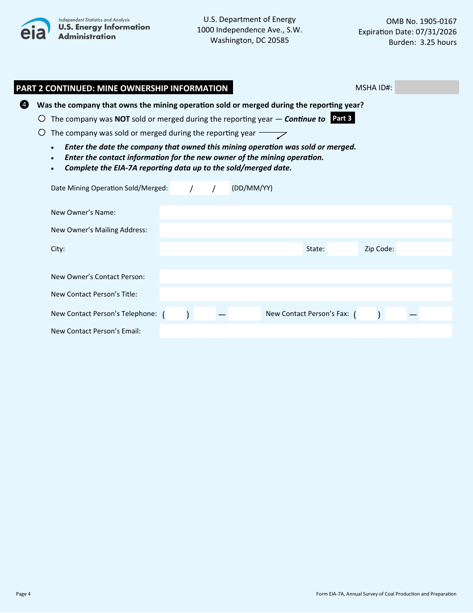 Form Eia 7a Fill Out Sign Online And Download Printable Pdf Templateroller 8137