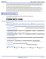 Form MCS-150B Combined Motor Carrier Identification Report and HM Permit Application, Page 9