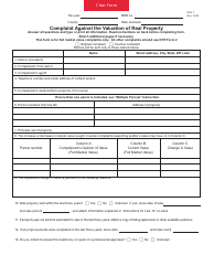 Document preview: Form DTE1 Complaint Against the Valuation of Real Property - Ohio