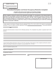 Document preview: Form DTE106B Homestead Exemption and Owner-Occupancy Reduction Complaint - Ohio