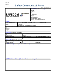 Form OAS-34 (FS5700-14) Safety Communique Form