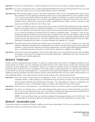 Instructions for Form CU-301 Use Value Appraisal Application for Agricultural Land, Forest Land, Conservation Land and Farm Buildings - Current Use Program - Vermont, Page 4