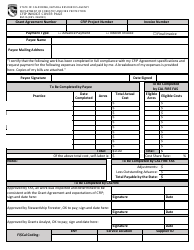 Document preview: Form RM-16 Cfip Invoice Cover Page - California