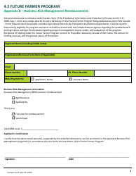 Document preview: Appendix B Business Risk Management Reimbursement - Future Farmer Program - Prince Edward Island, Canada