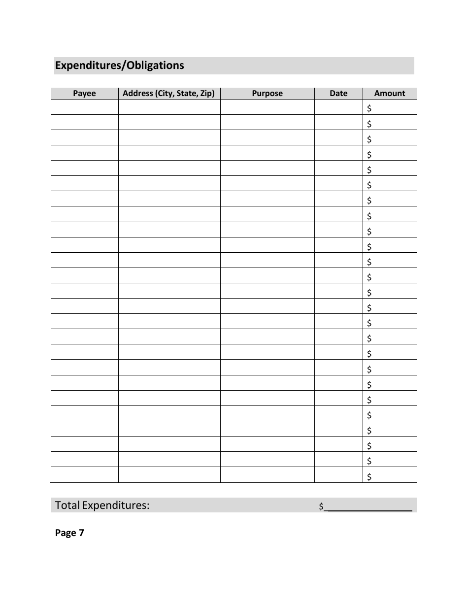 Federal Pac Contributions  Expenditures Report - Secretary of State - Wyoming, Page 8