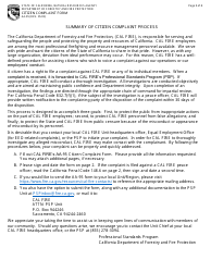 Form AA-95 Citizen Complaint Form - California, Page 3