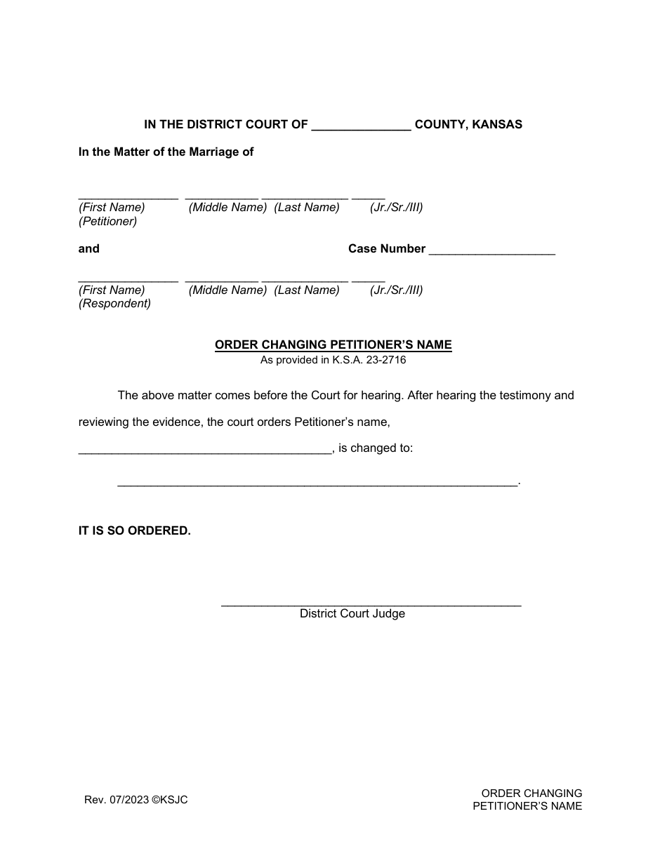 Decree of Divorce (Without Children) - Kansas, Page 9