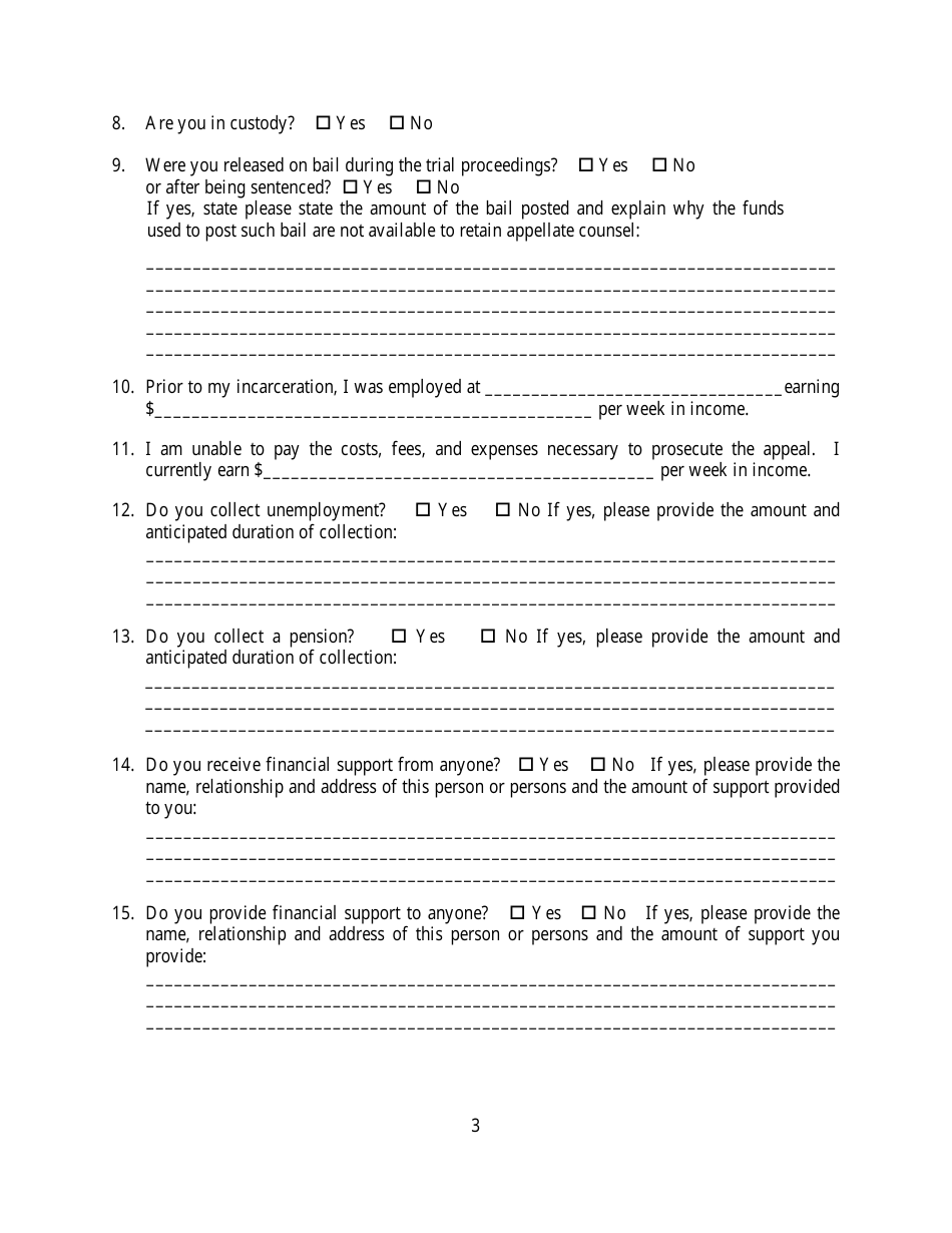 Notice of Motion for Leave to Prosecute the Appeal as a Poor Person  Assignment of Counsel - New York, Page 3