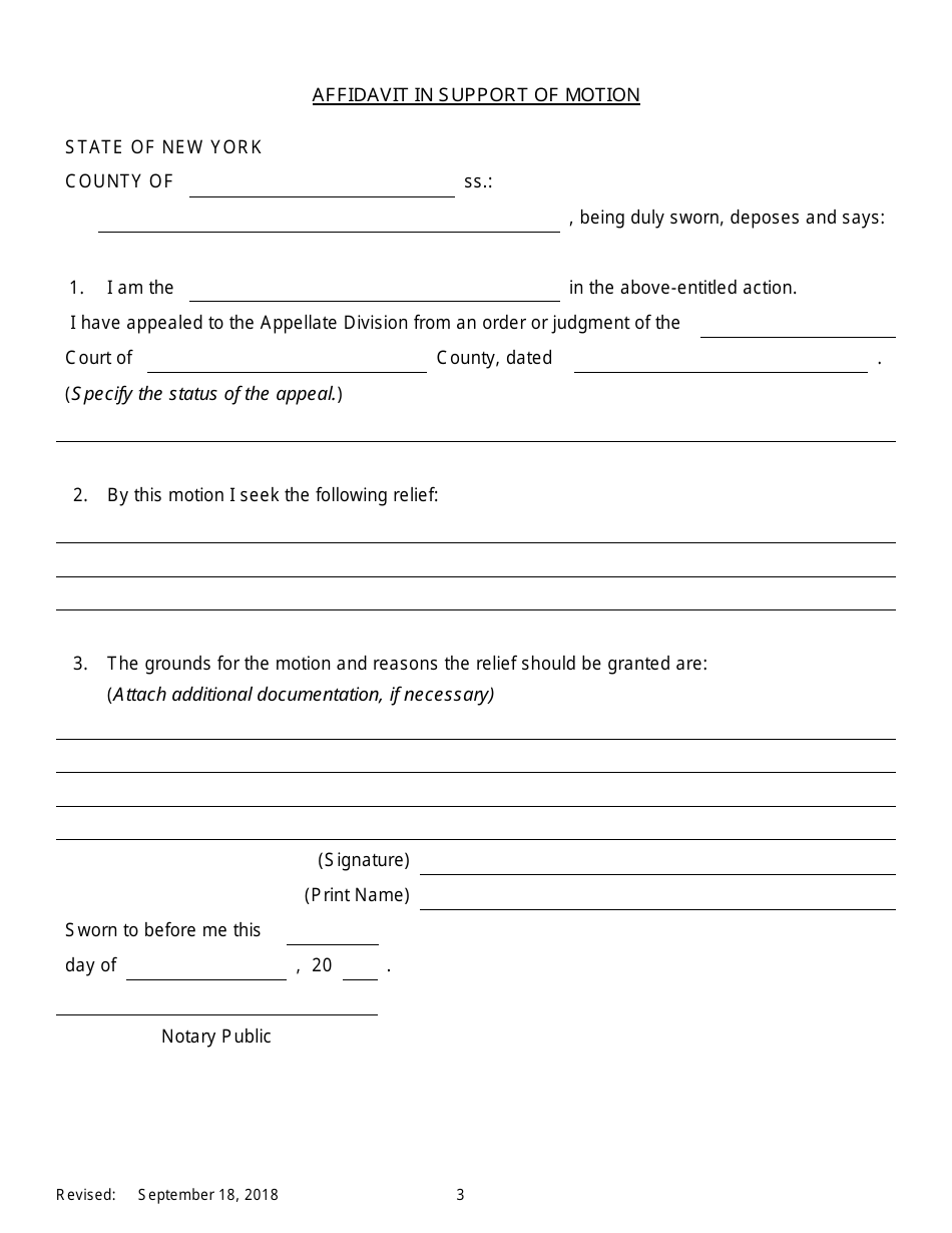 All Purpose Motion - Civil - New York, Page 3